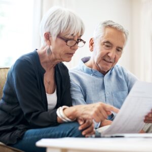 Elderly couple planning power of attorney